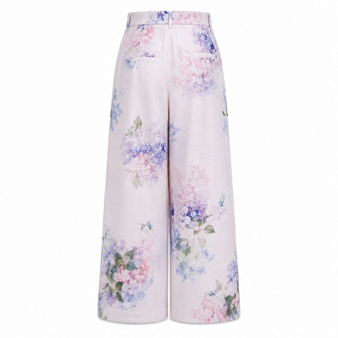 Olea Pantalón palazzo floral