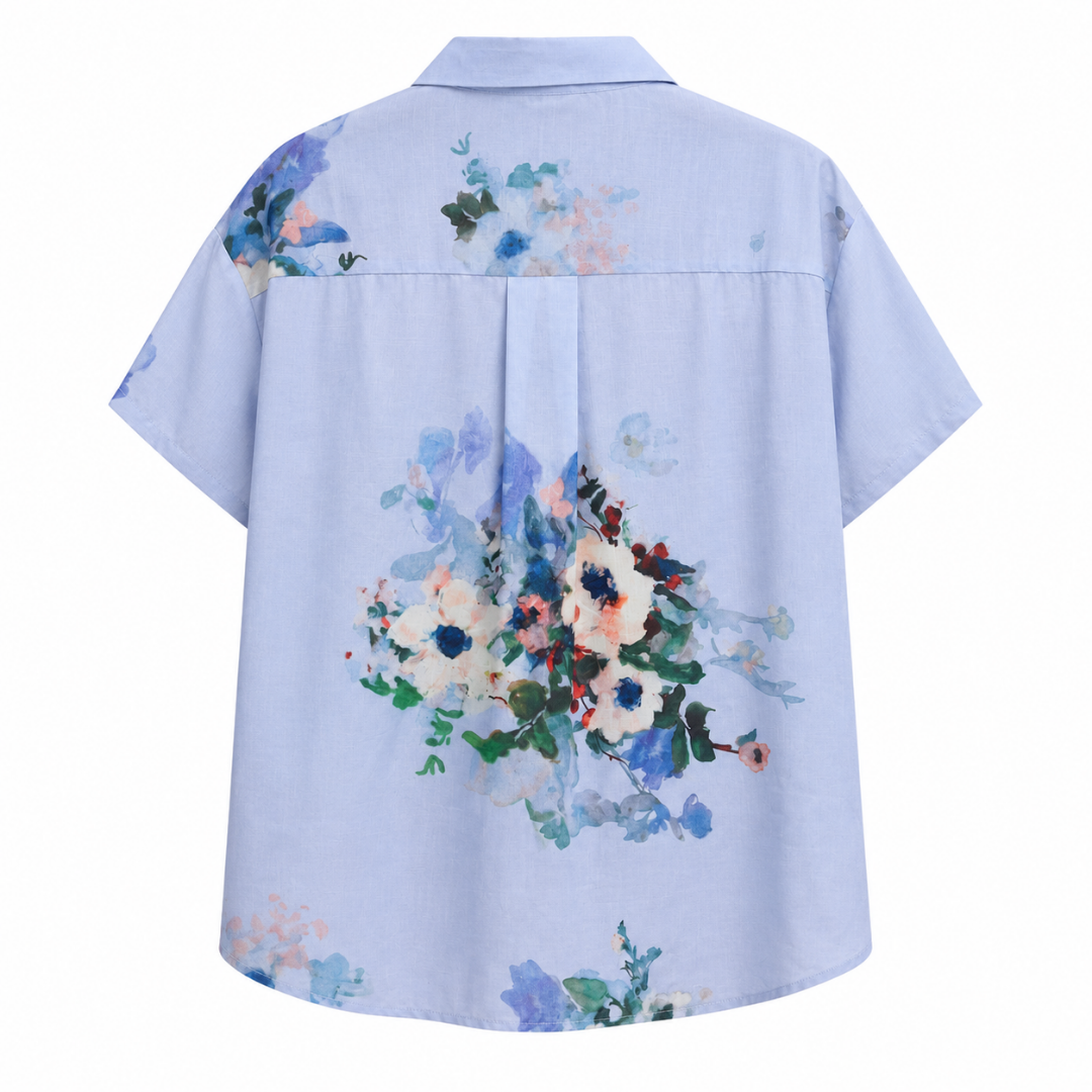 Olea Camisa de manga corta con estampado floral