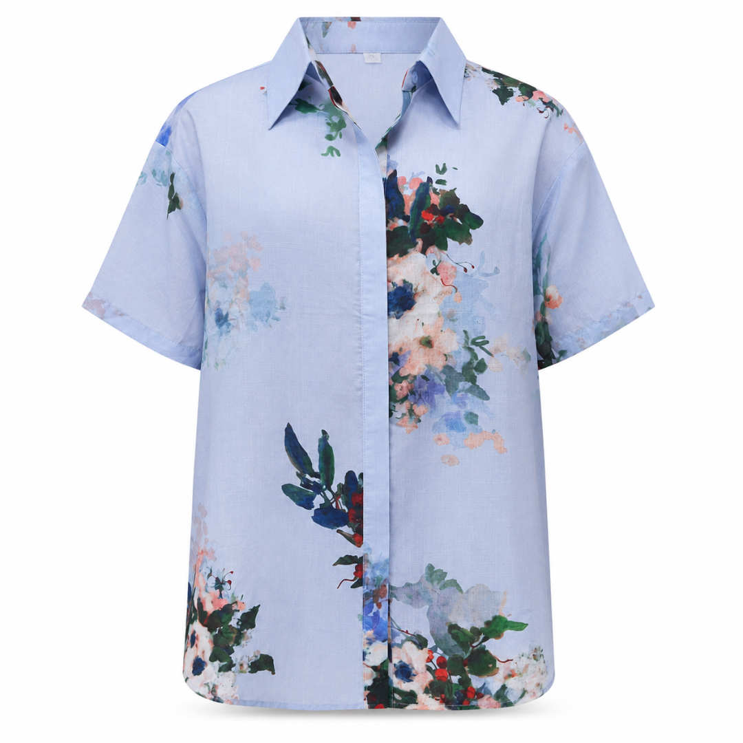 Olea Camisa de manga corta con estampado floral