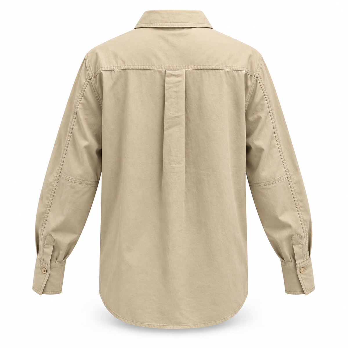 Olea | Blusa Beige de Corte Peplum para Dama