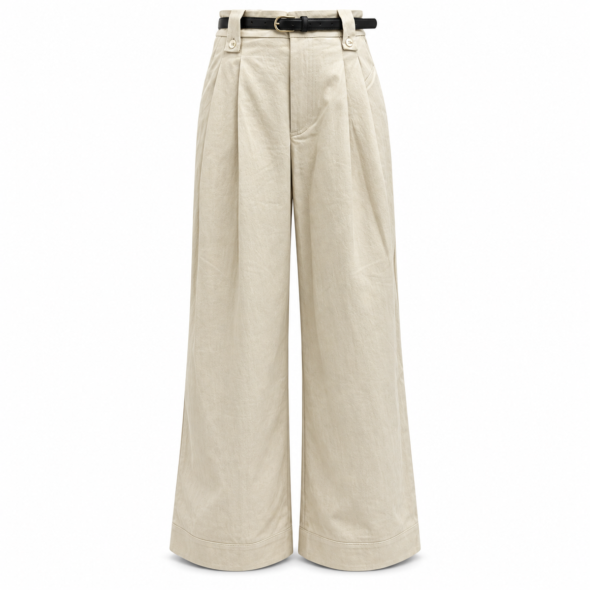 Olea | Pantalón Palazzo Khaki para Dama