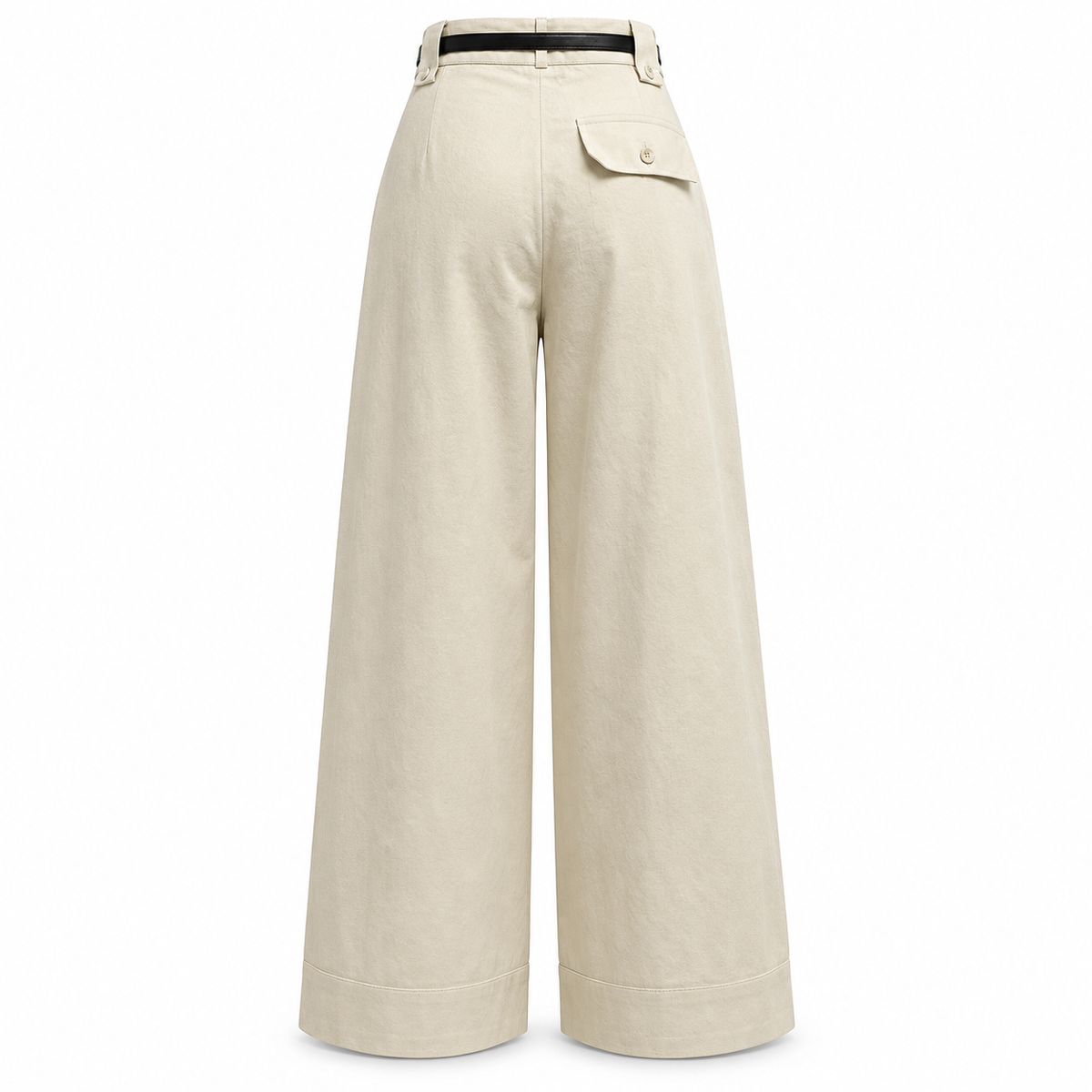 Olea | Pantalón Palazzo Khaki para Dama