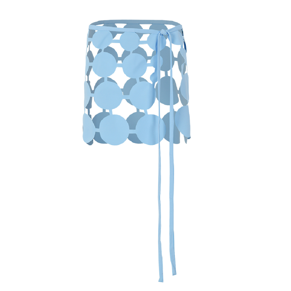 Amalia Short Skirt Para Dama Onda de Mar baby blue - vista 2