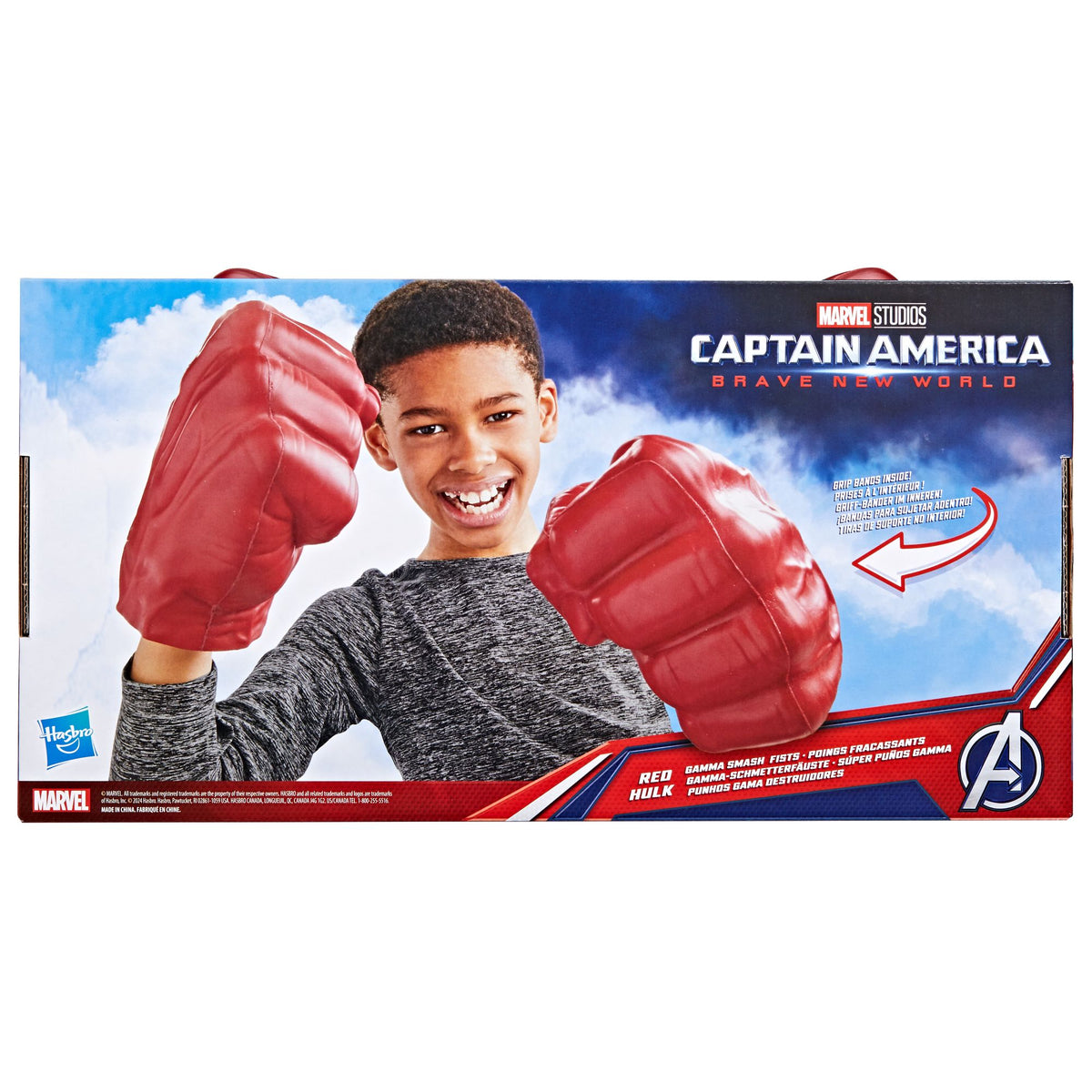 Marvel | Avengers Capitán América Brave New World Red Hulk Puños Gamma Smash