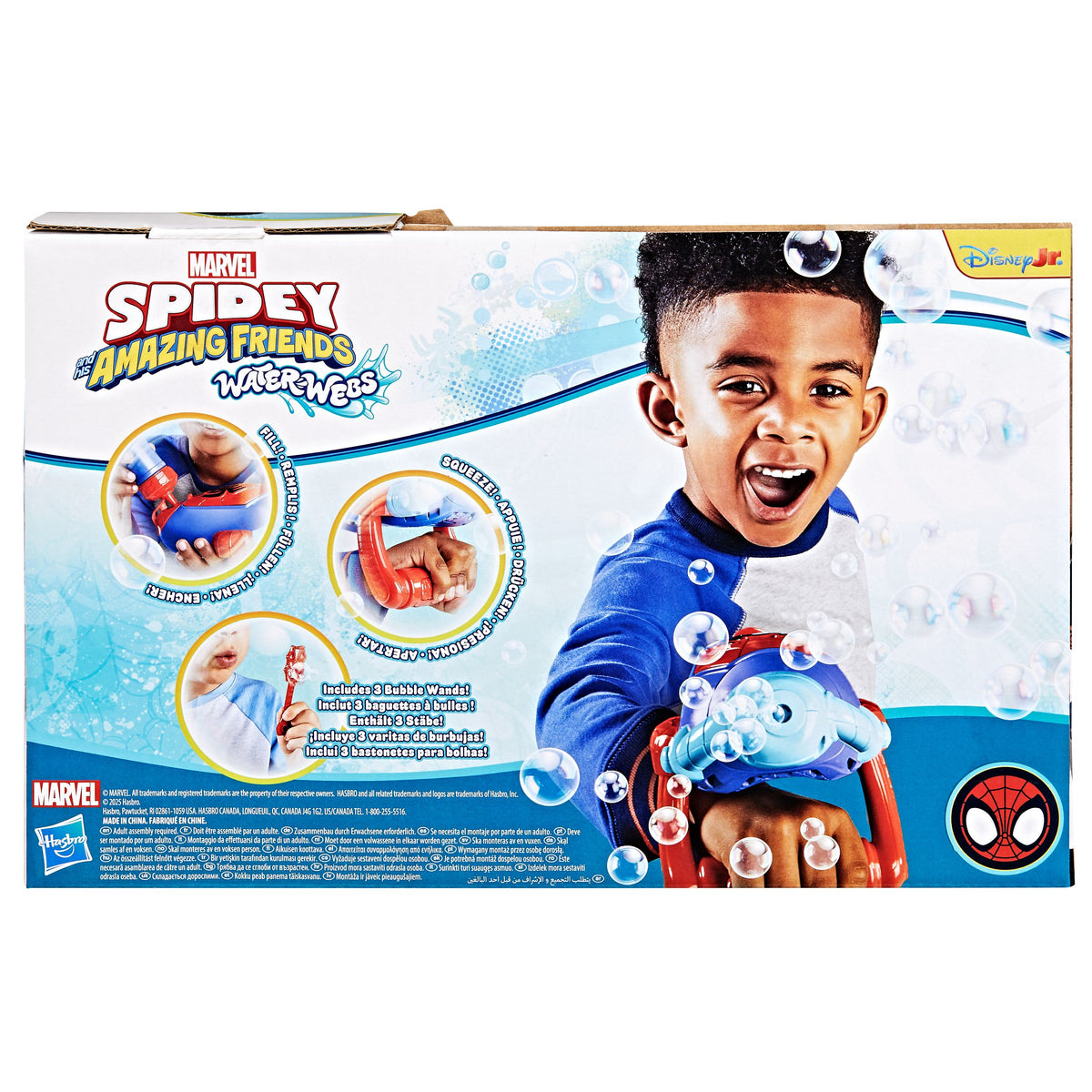 Marvel Spidey and His Amazing Friends Water Webs Bubble Slinger