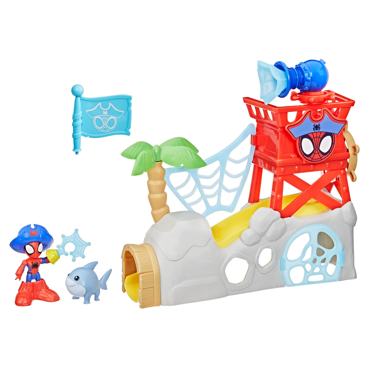 Marvel Spidey and his Amazing Friends Toys Water Webs Spidey Island