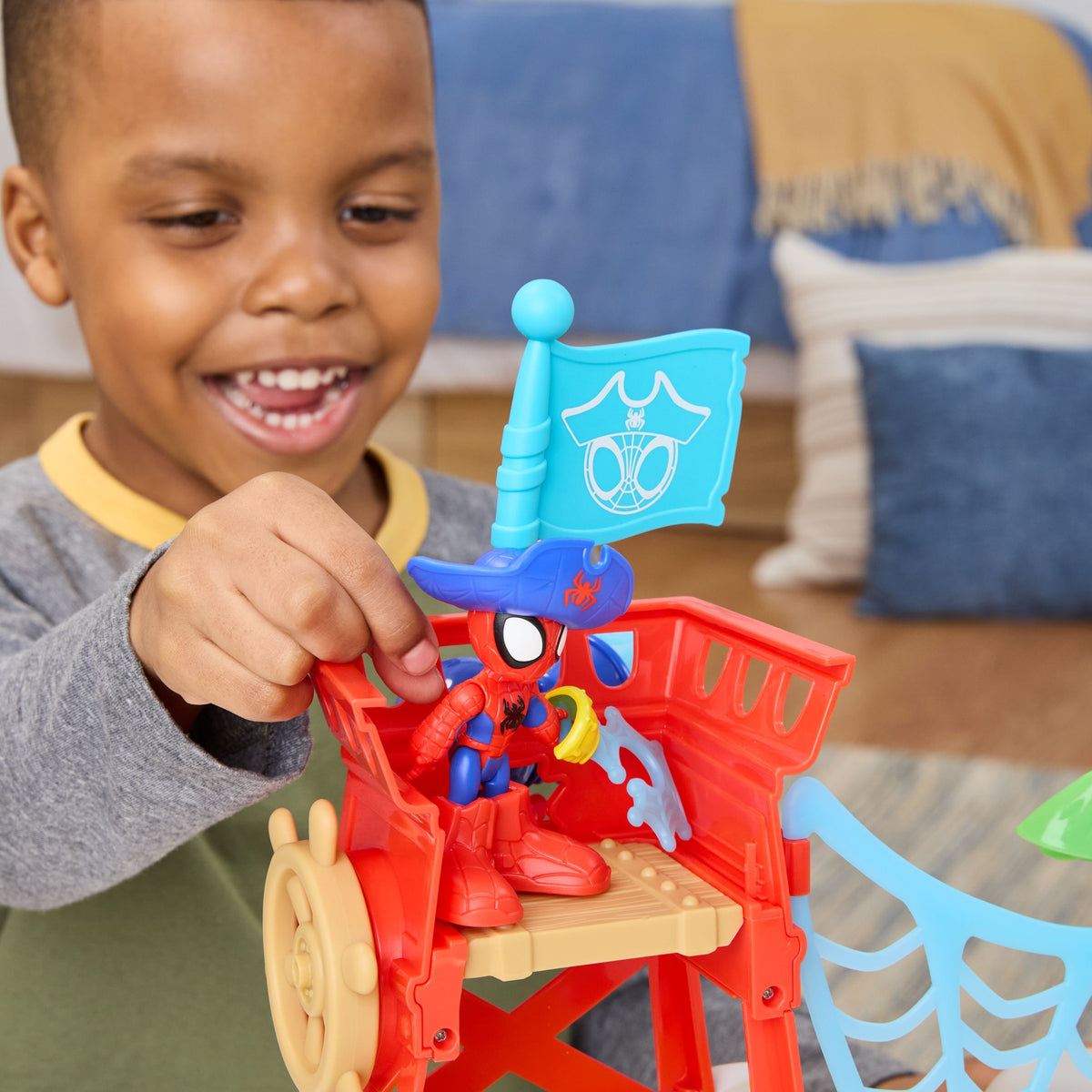 Marvel Spidey and his Amazing Friends Toys Water Webs Spidey Island