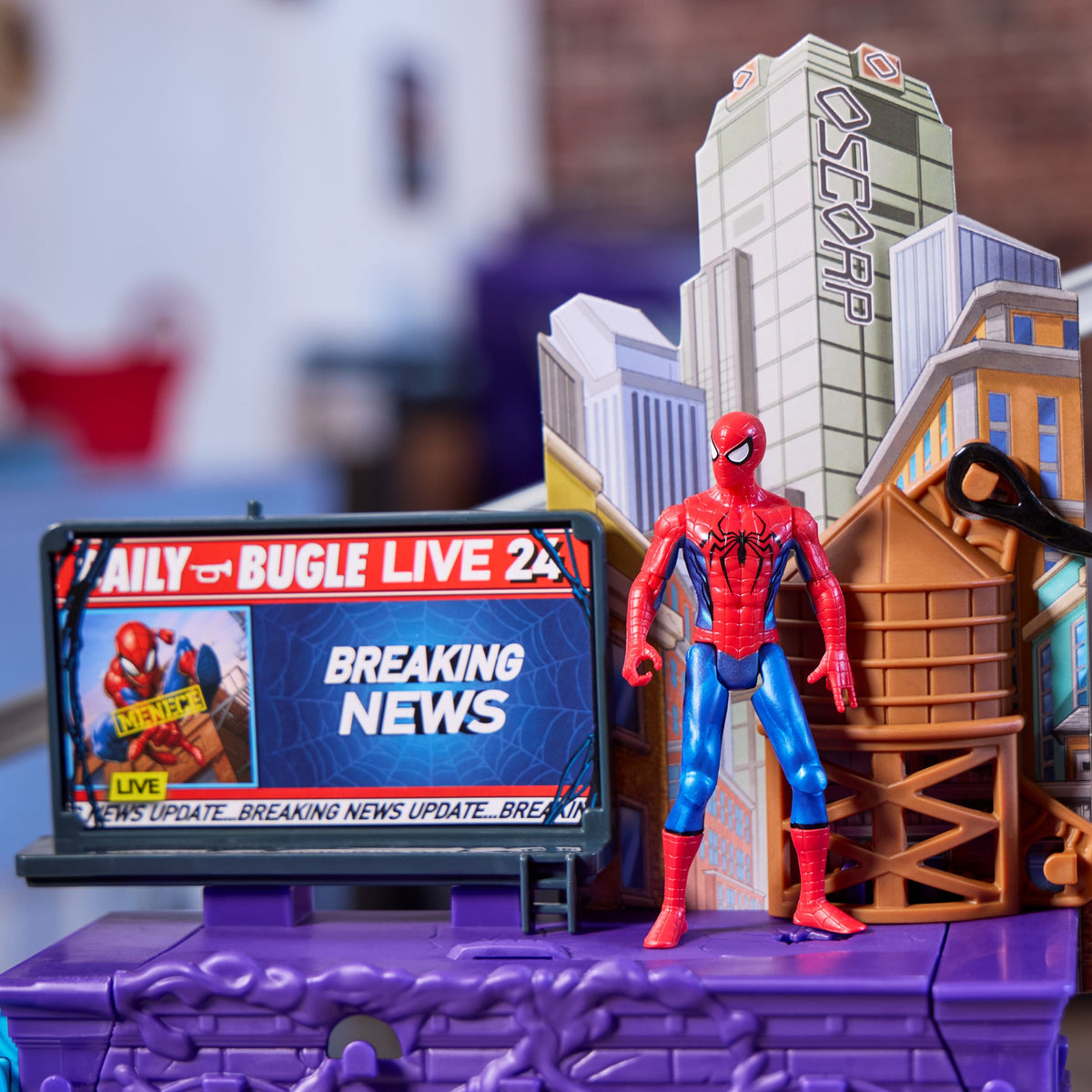 Marvel Spider-Man Venom Versus Web Slinging City Playset