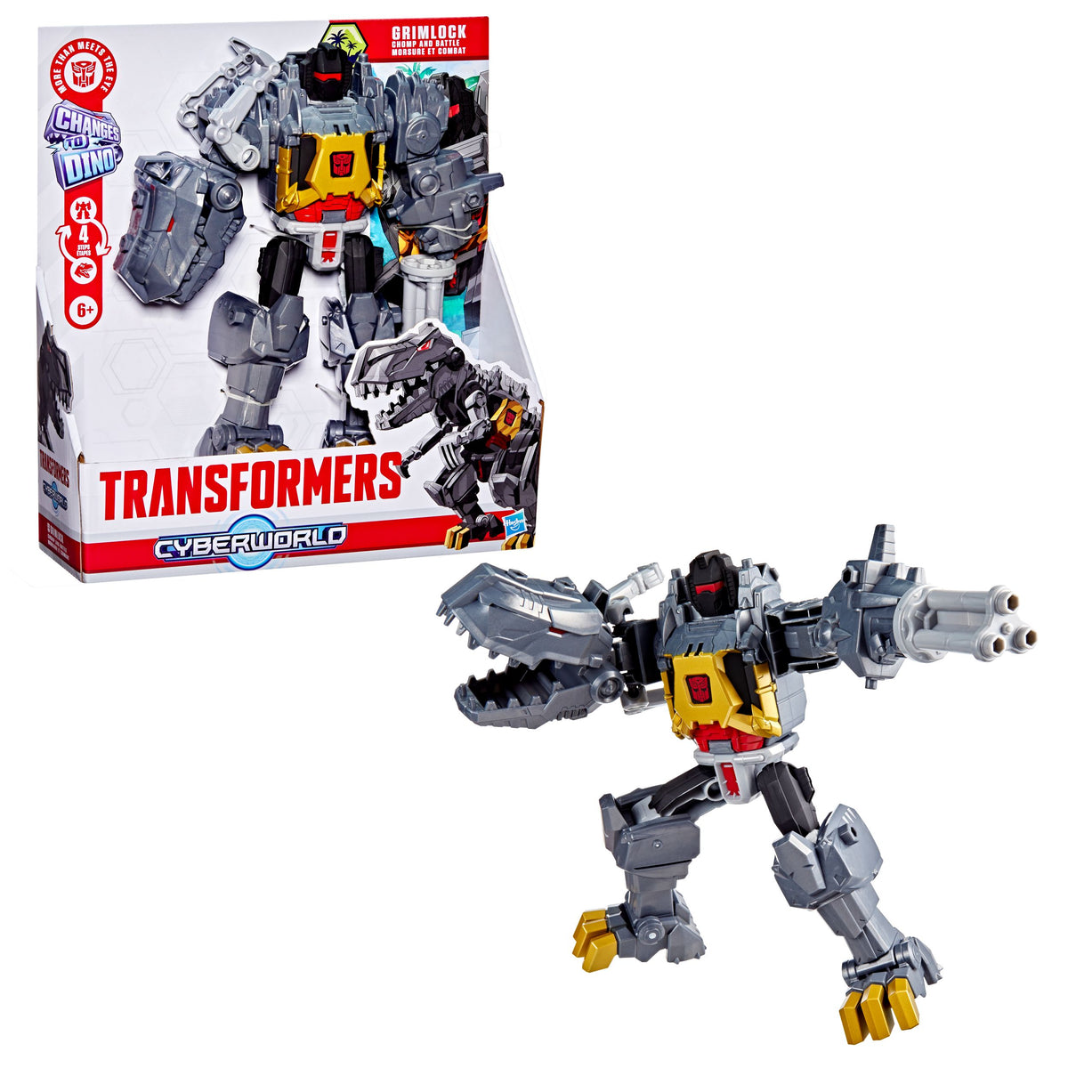 Transformers CYBERWORLD Grimlock Chomp &amp; Battle
