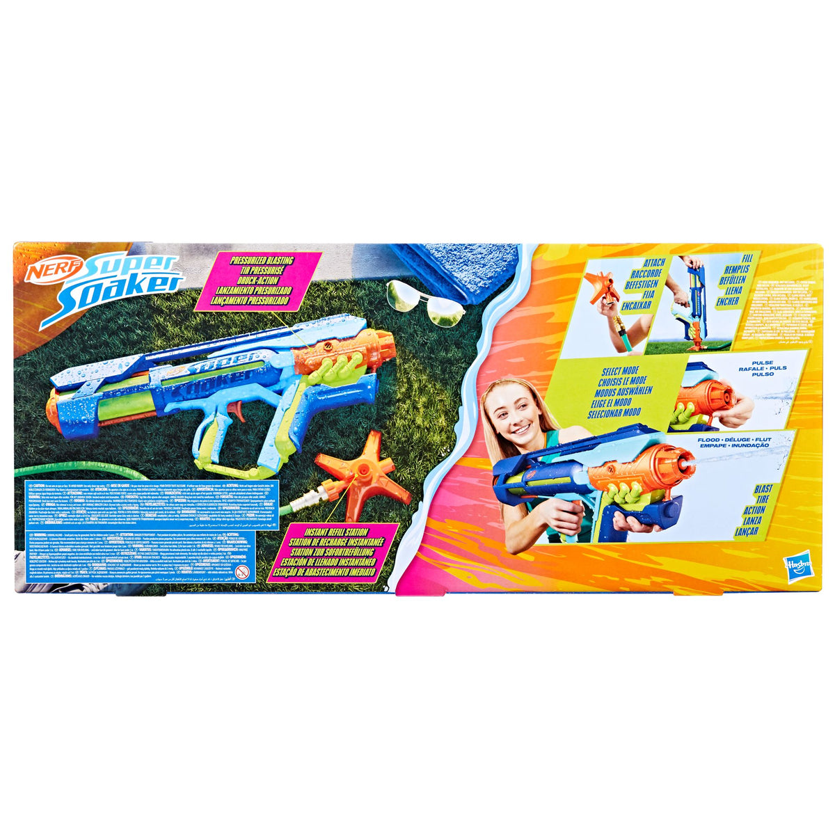 Nerf | Super Soaker Power Drench XL Lanzaagua de Alta Presión