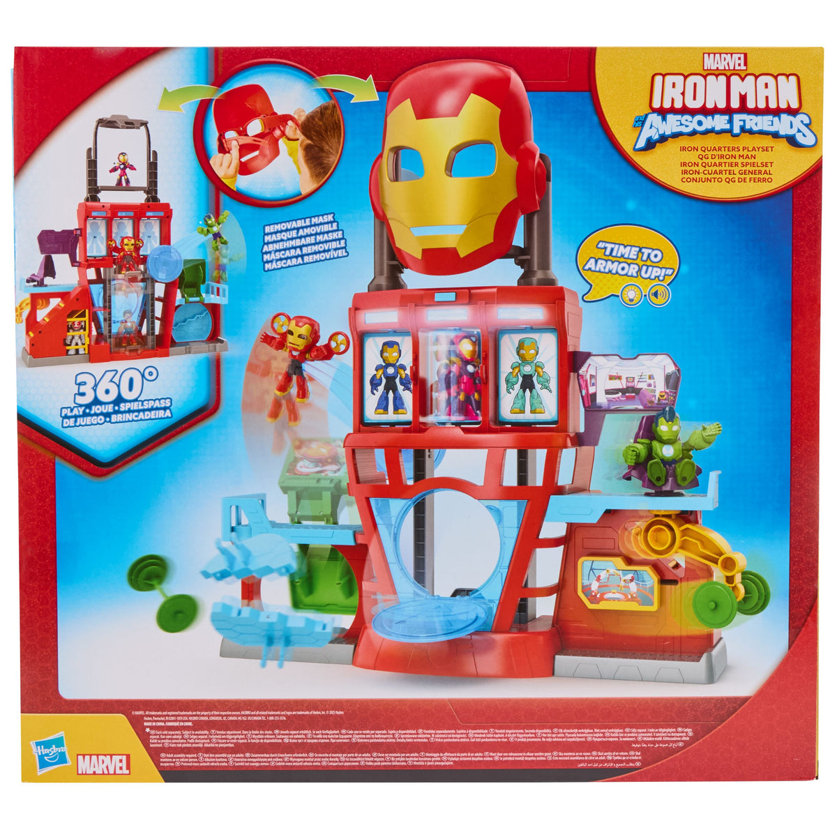 Marvel Iron Man and his Awesome Friends Iron Quarters Playset