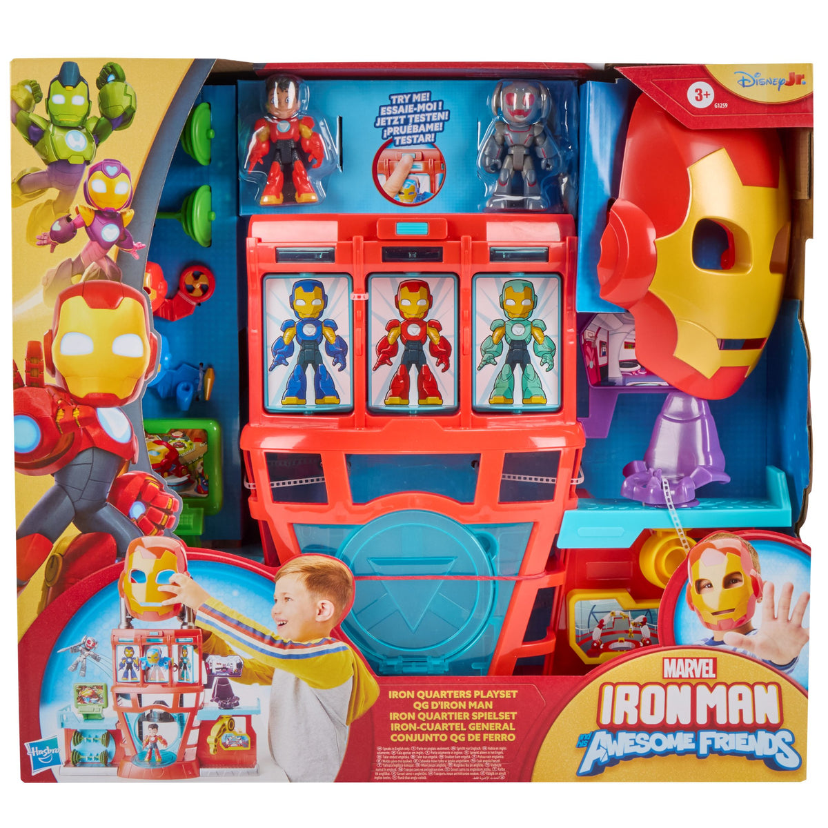 Marvel Iron Man and his Awesome Friends Iron Quarters Playset