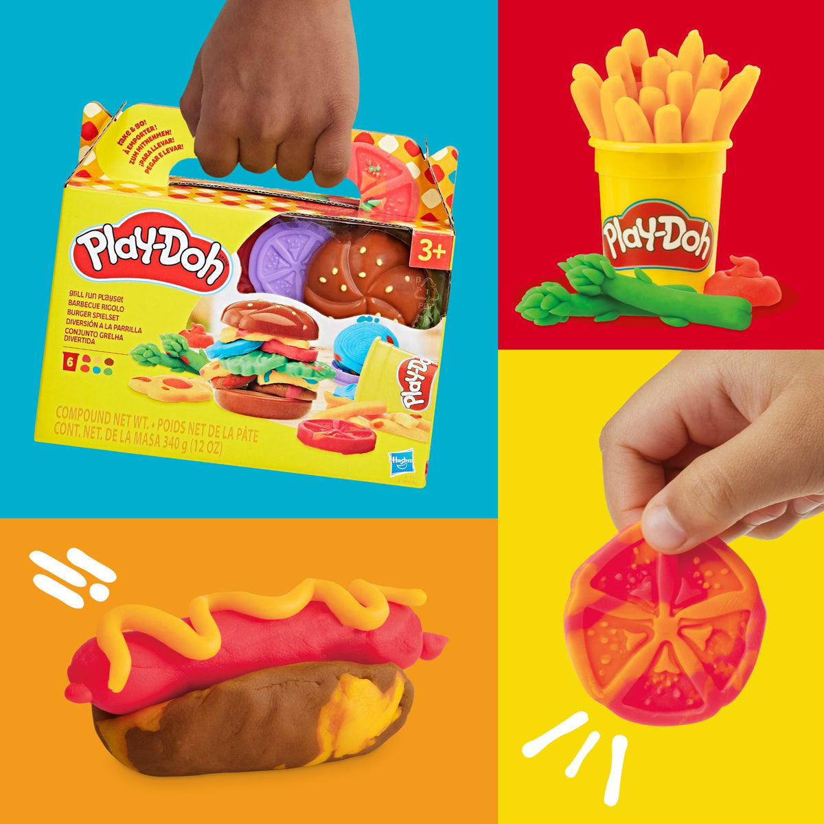 Play‑Doh | Food Shapes Assortment Set de Formas de Comida y Colores