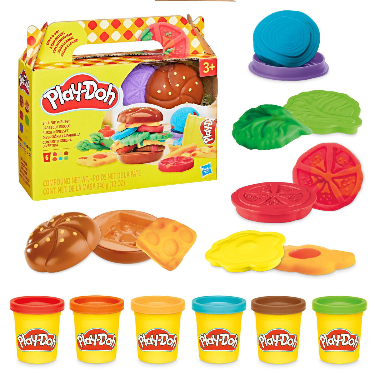 Play‑Doh | Food Shapes Assortment Set de Formas de Comida y Colores