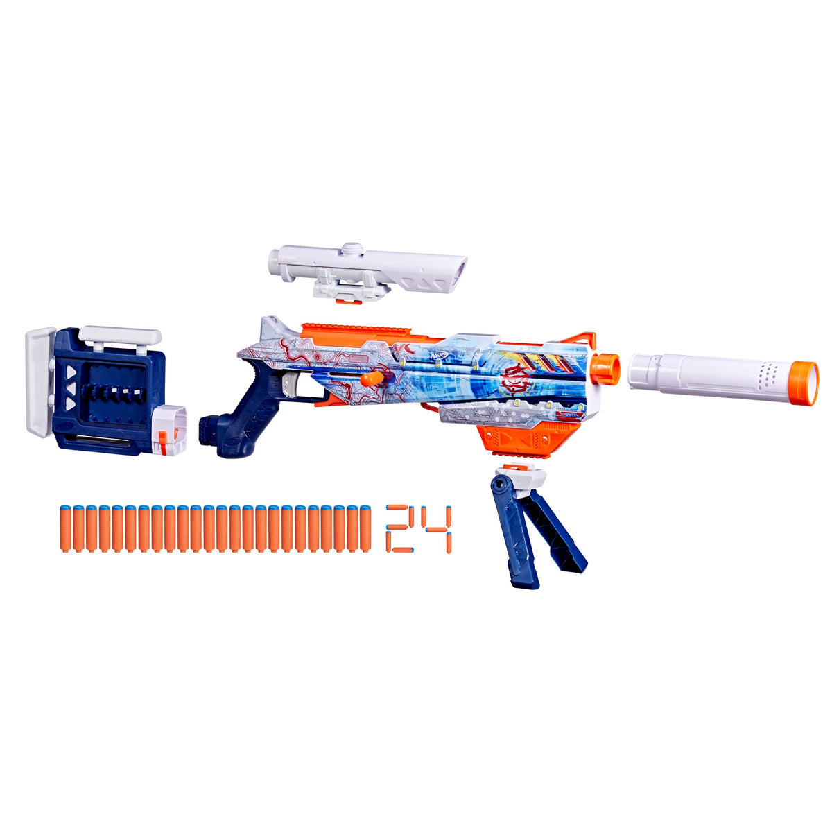 Nerf Loadout Arctic Zerostriker Blaster