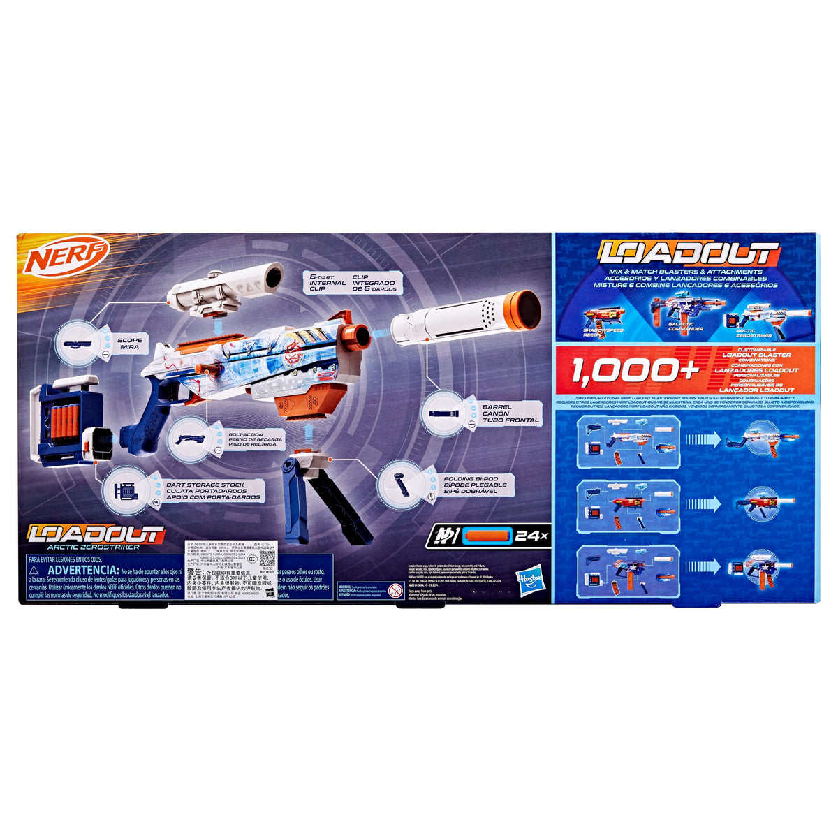 Nerf Loadout Arctic Zerostriker Blaster