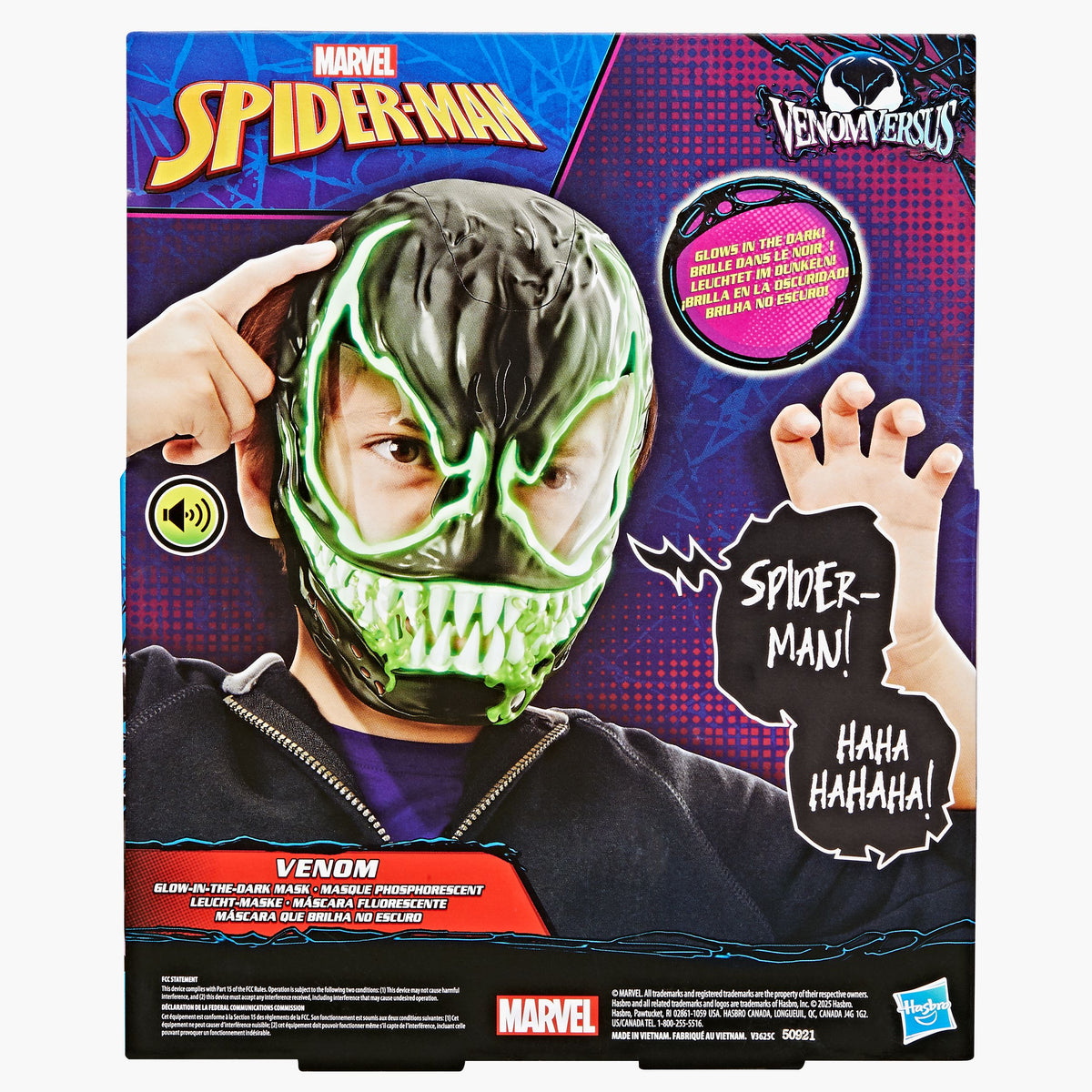Marvel Spider-Man VenomVersus Venom Glow In The Dark Mask