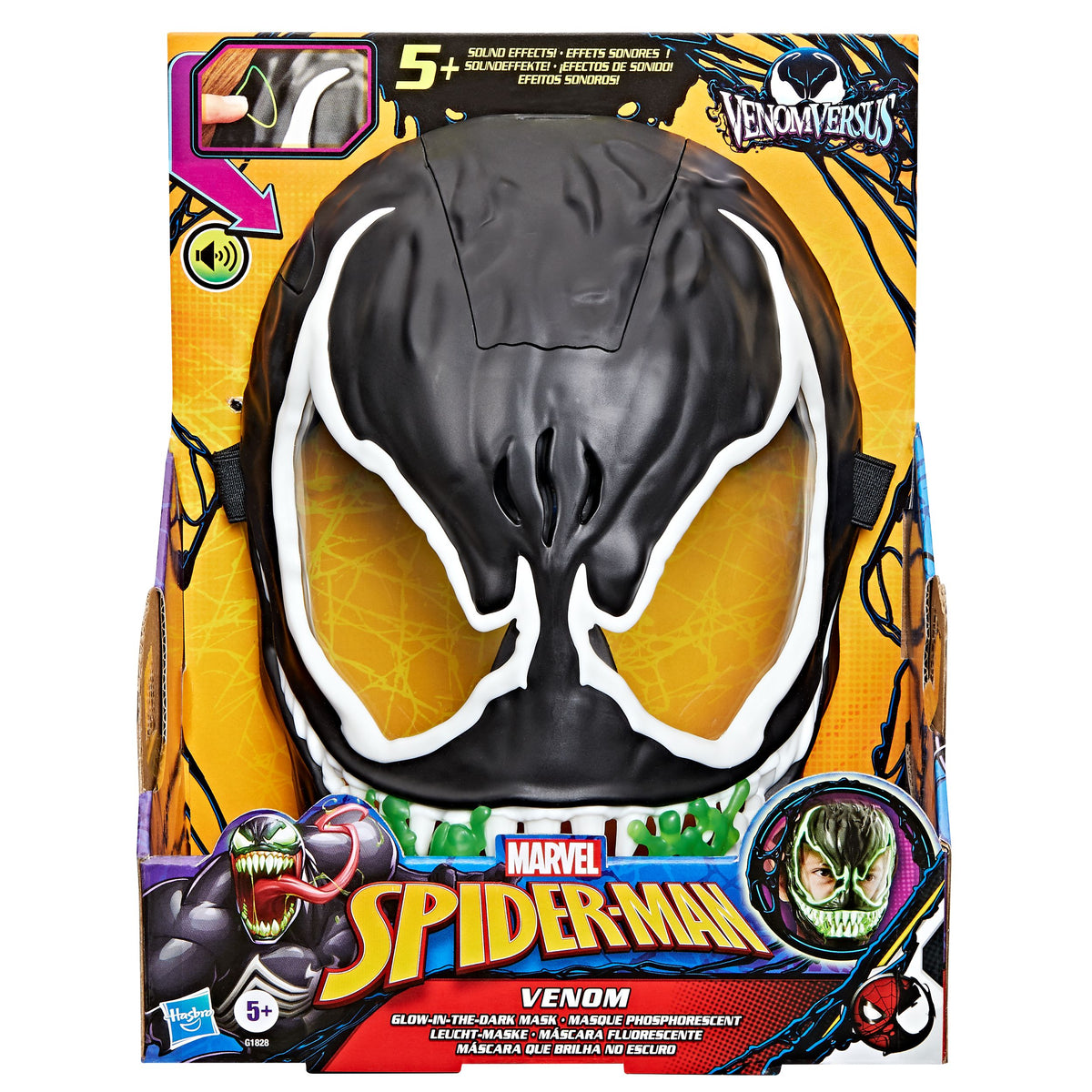 Marvel Spider-Man VenomVersus Venom Glow In The Dark Mask