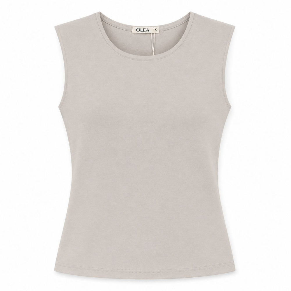 Olea | Top Sin Mangas de Estilo Minimalista para Dama