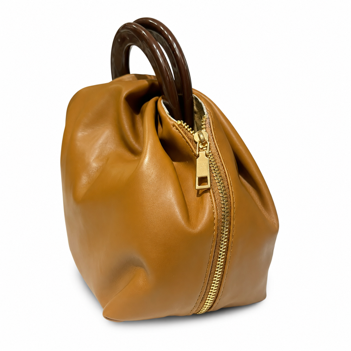 Olea | Bolso Tote Soft Light Brown con Asa Acrílica