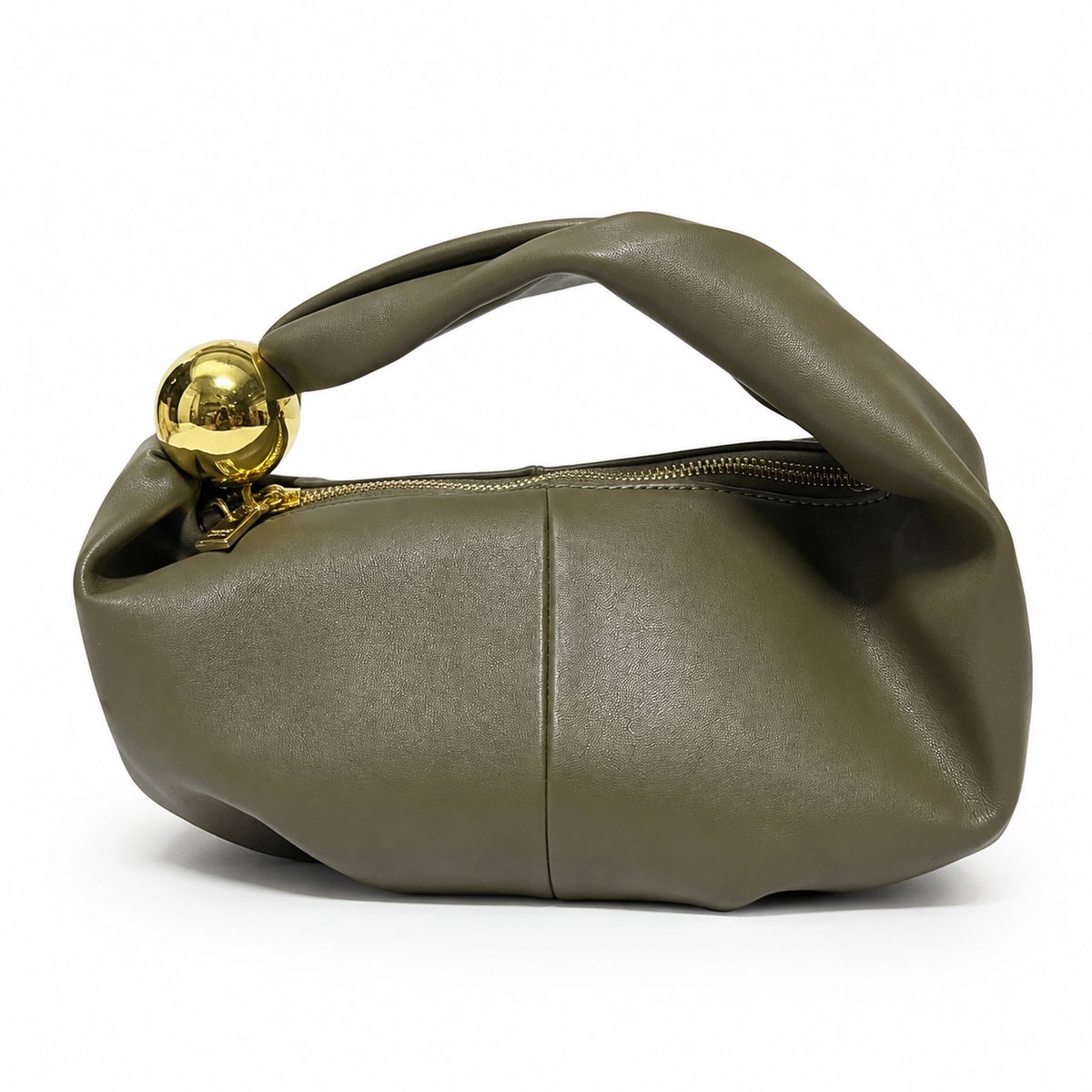 OLEA | Cartera de Hombro Escultural Oliva