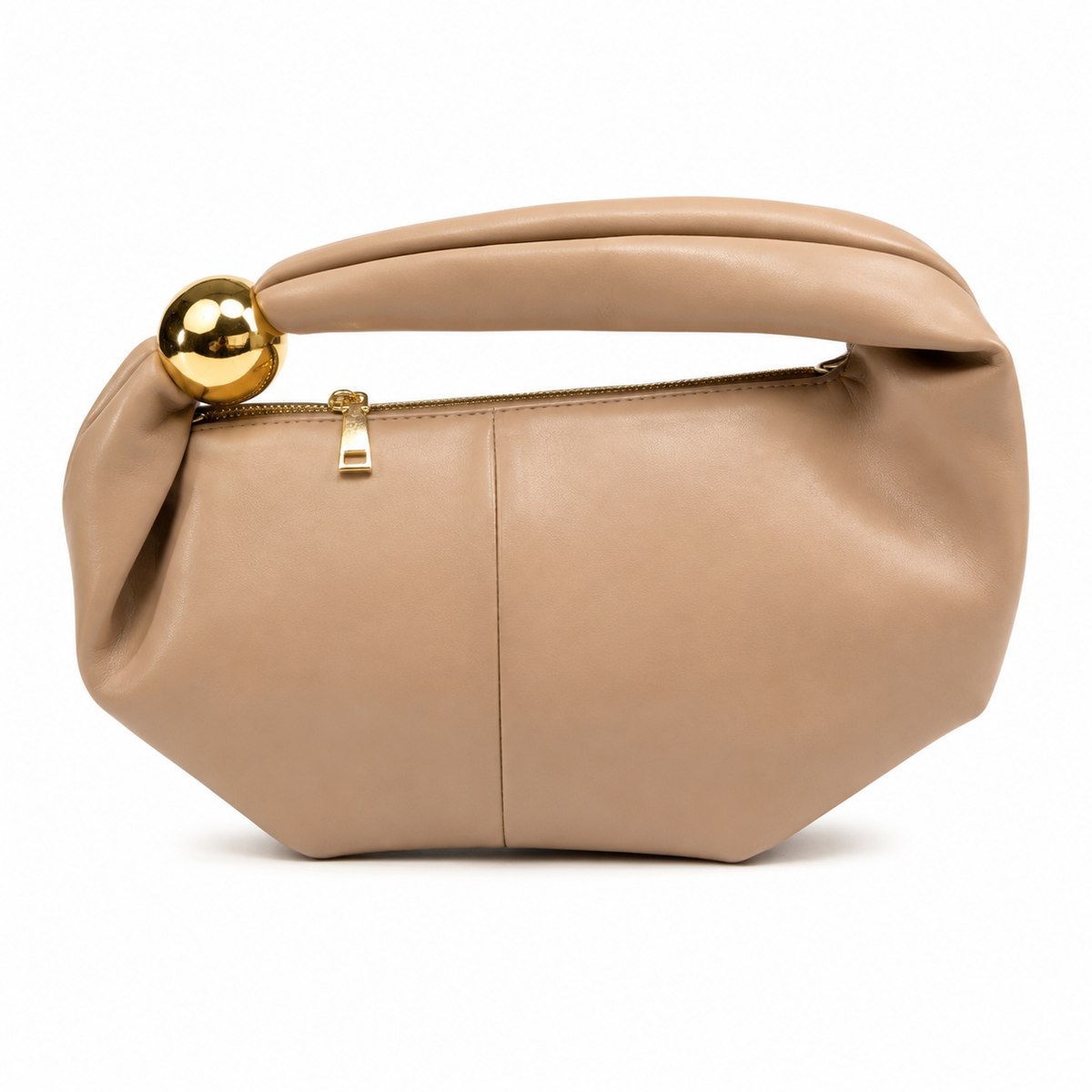 OLEA | Cartera de Hombro Escultural Beige