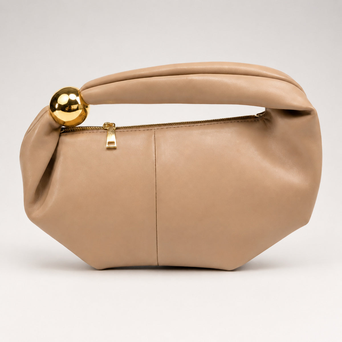 OLEA | Cartera de Hombro Escultural Beige