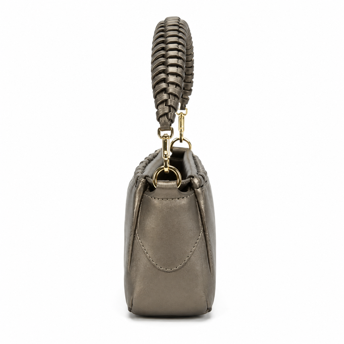 OLEA | Cartera Baguette Metalizada Bronce
