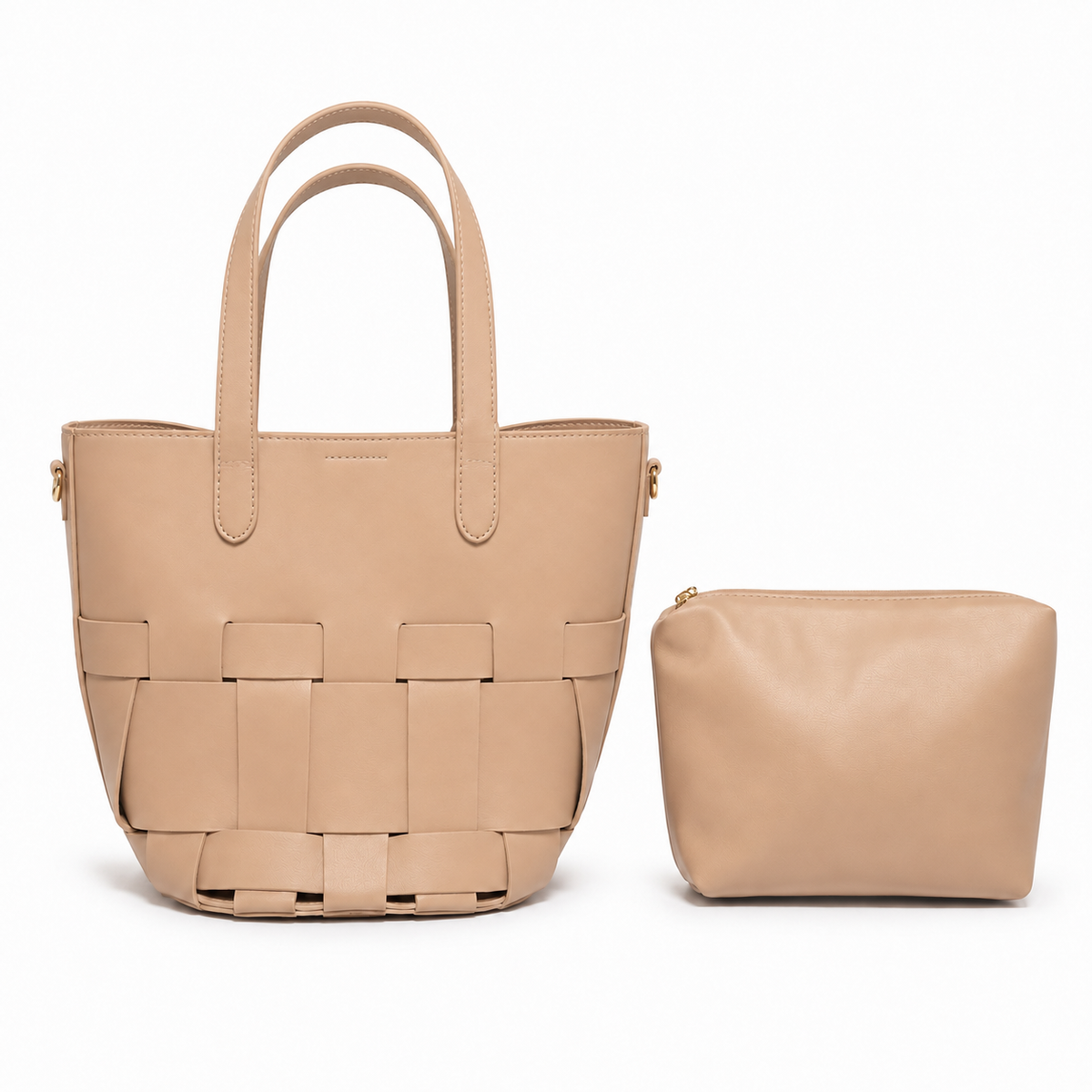 OLEA Tote Tejido Estructurado Beige