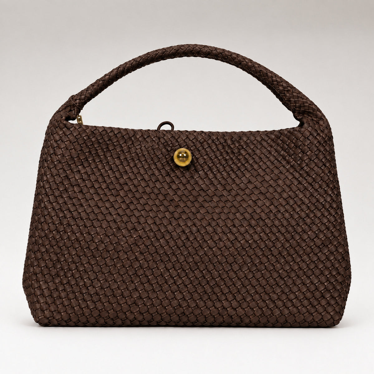 OLEA | Cartera de Mano Tejida Chocolate