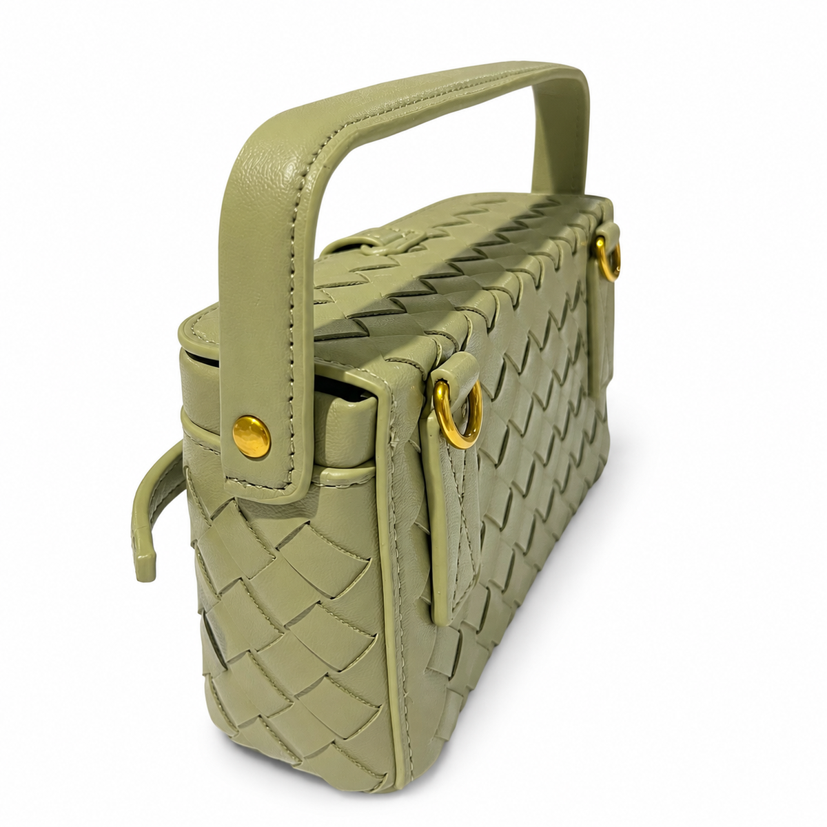 OLEA | Cartera Estructurada Tejida Verde