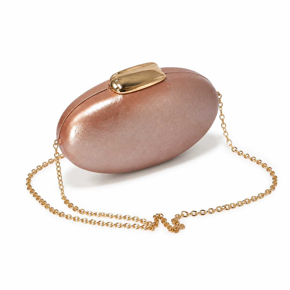 OLEA | Clutch Ovalado Satinado Rosa