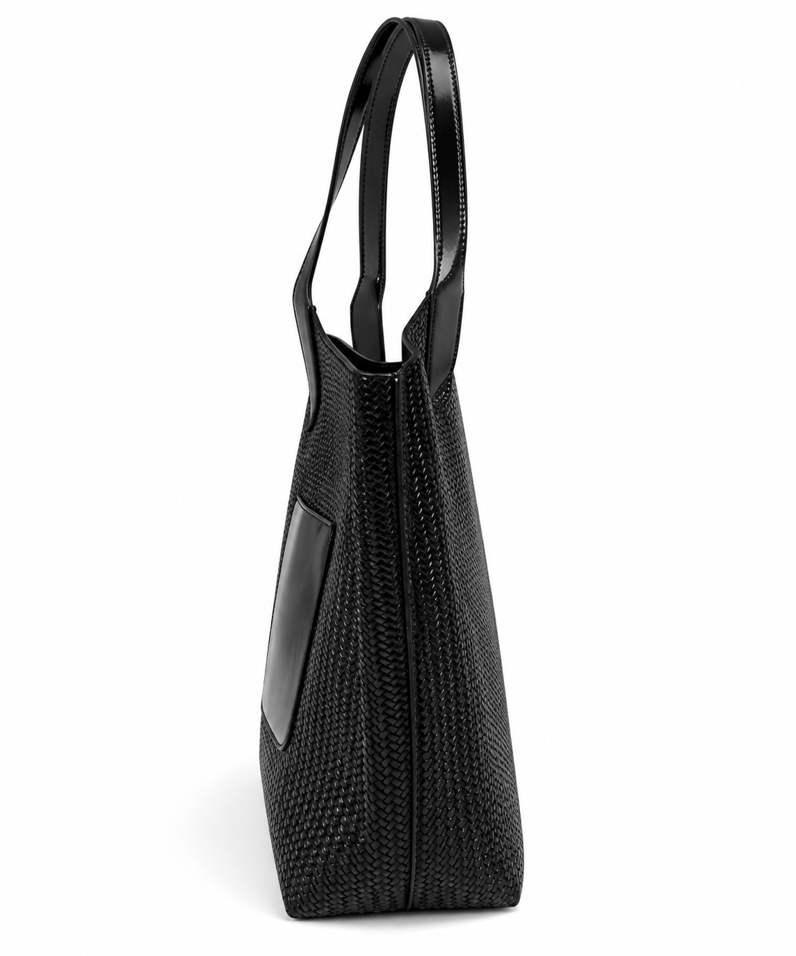 OLEA | Tote Tejido de Asas Largas Negro