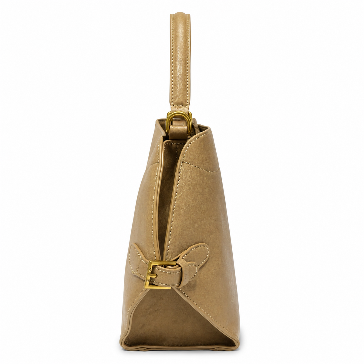 OLEA | Cartera Estructurada Trapezoidal Marrón