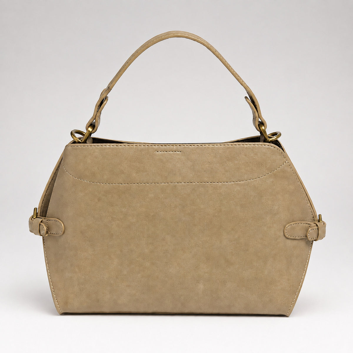 OLEA | Cartera Estructurada Trapezoidal Marrón