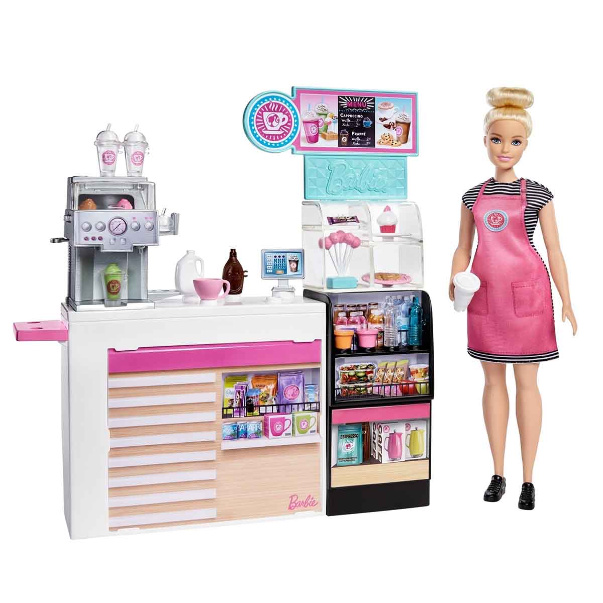 Barbie Profesiones Cafetería Con Muñeca