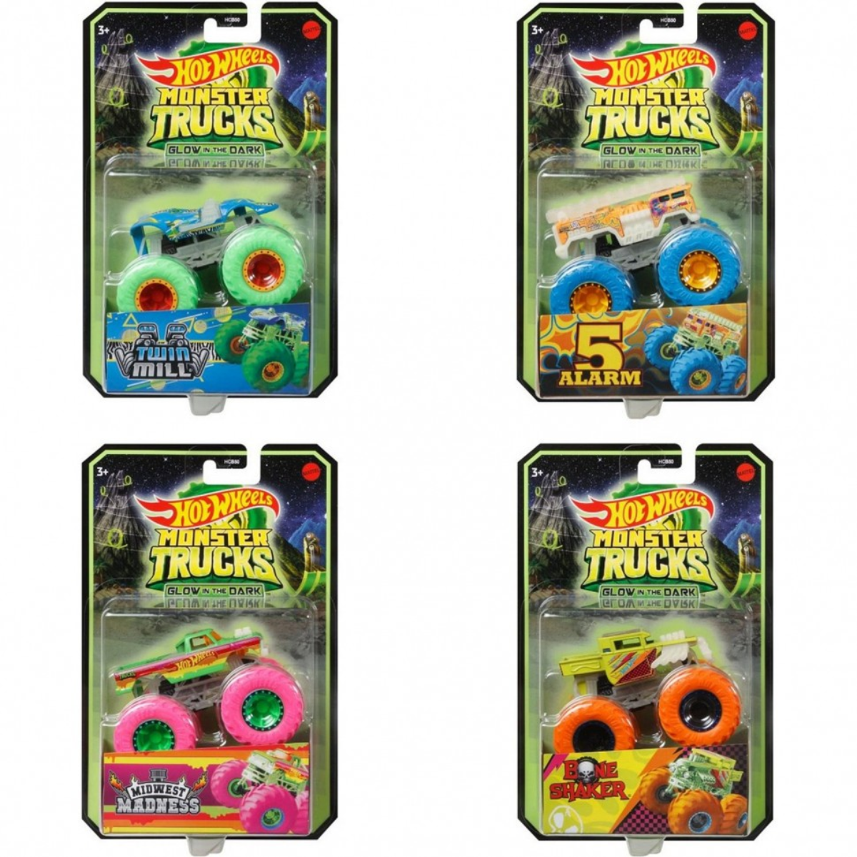 Hot Wheels Monster Truck Glow in the Dark