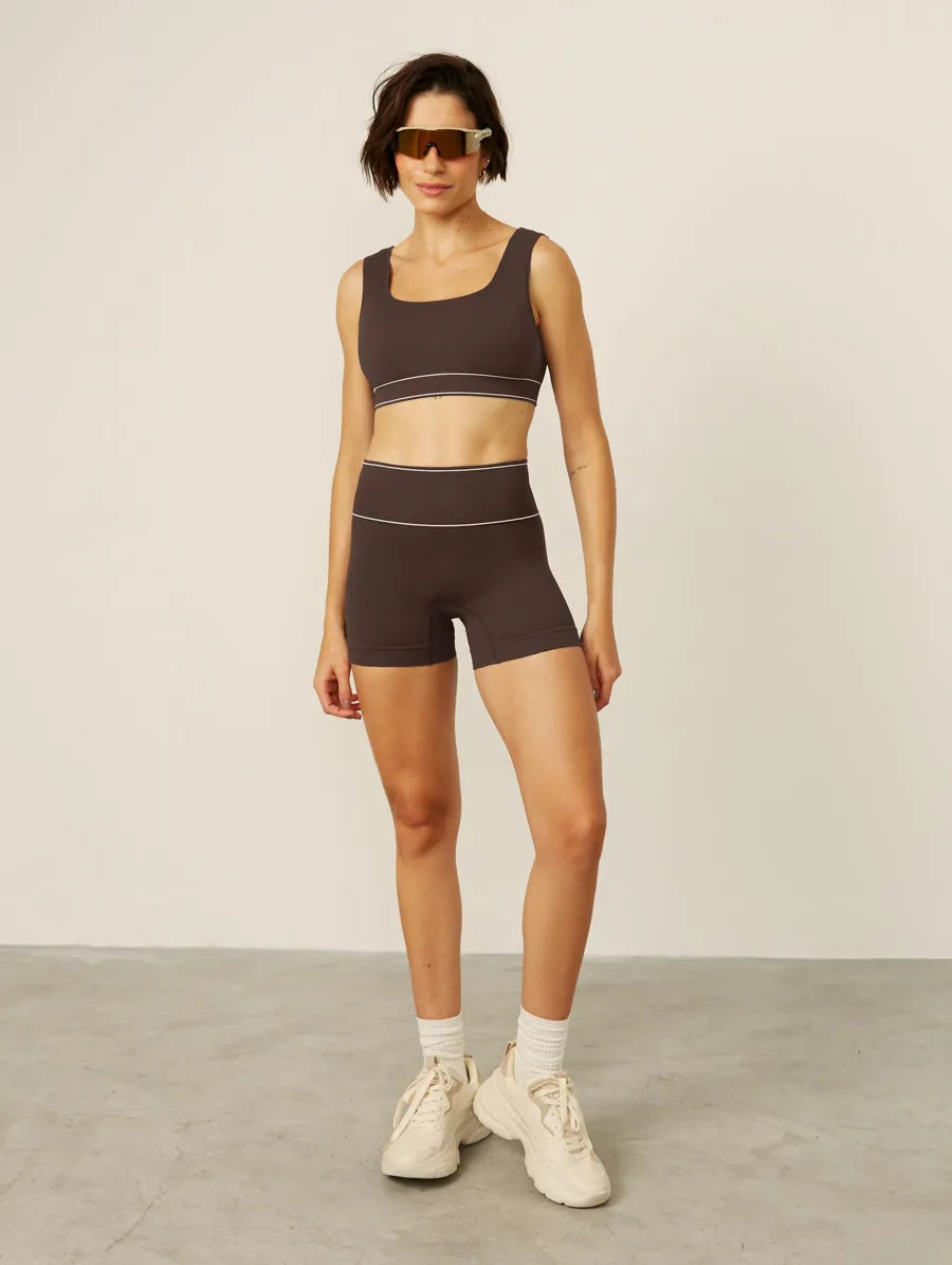 Hope | Pantalones Cortos de Cintura Alta Sin Costuras para Dama