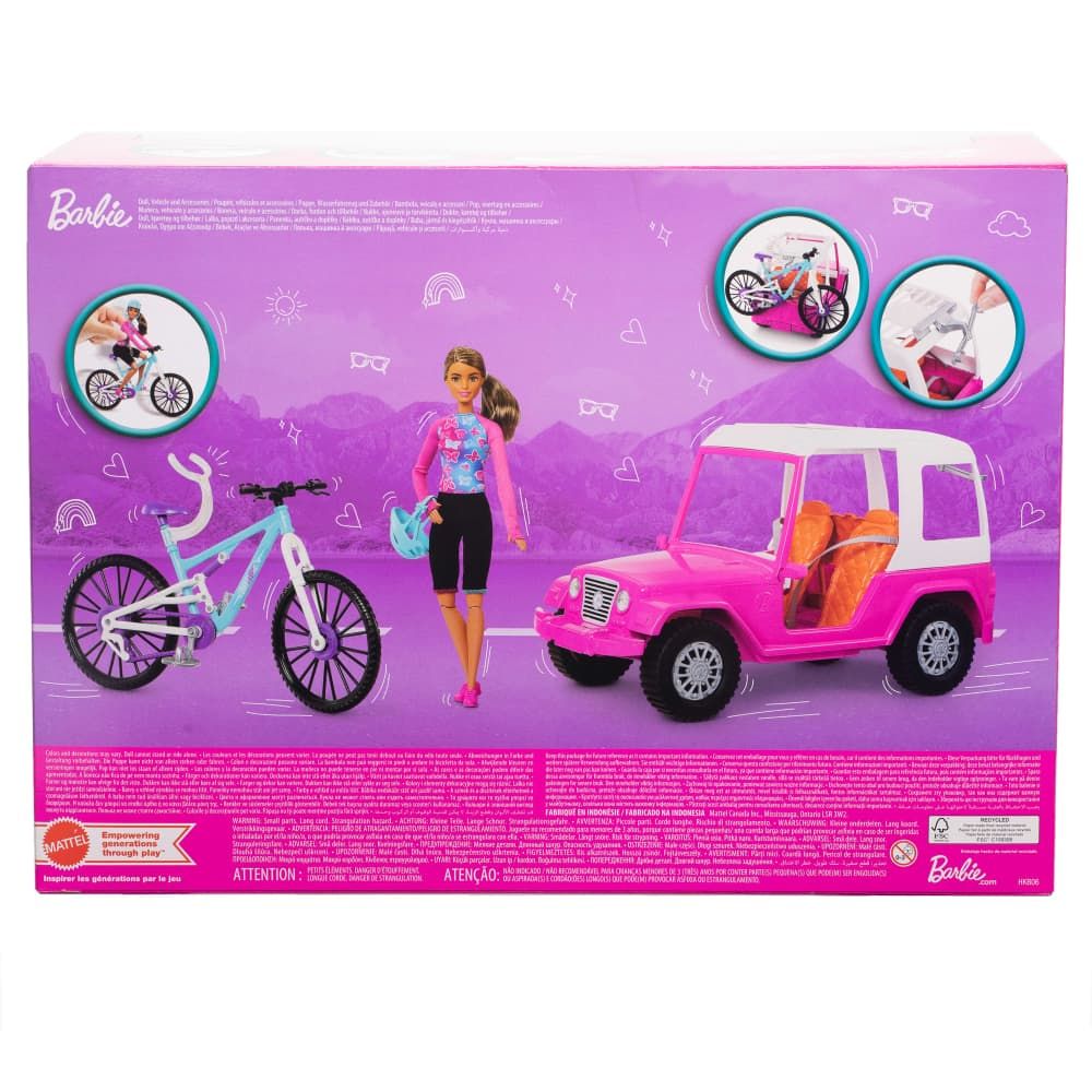 Barbie | Set Muñeca con Bicicleta