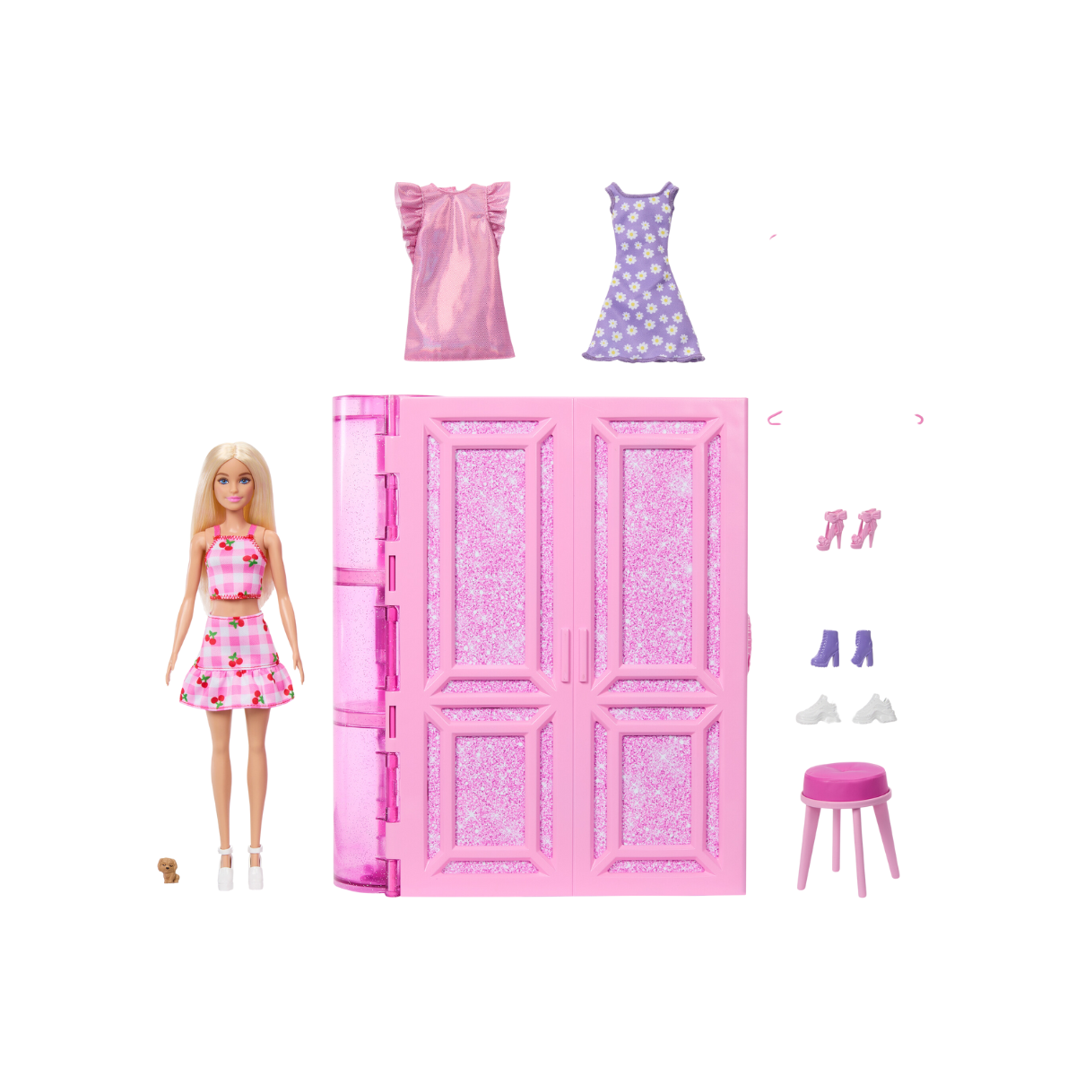 Set Clóset De los Sueños con Accesorios y Muñeca