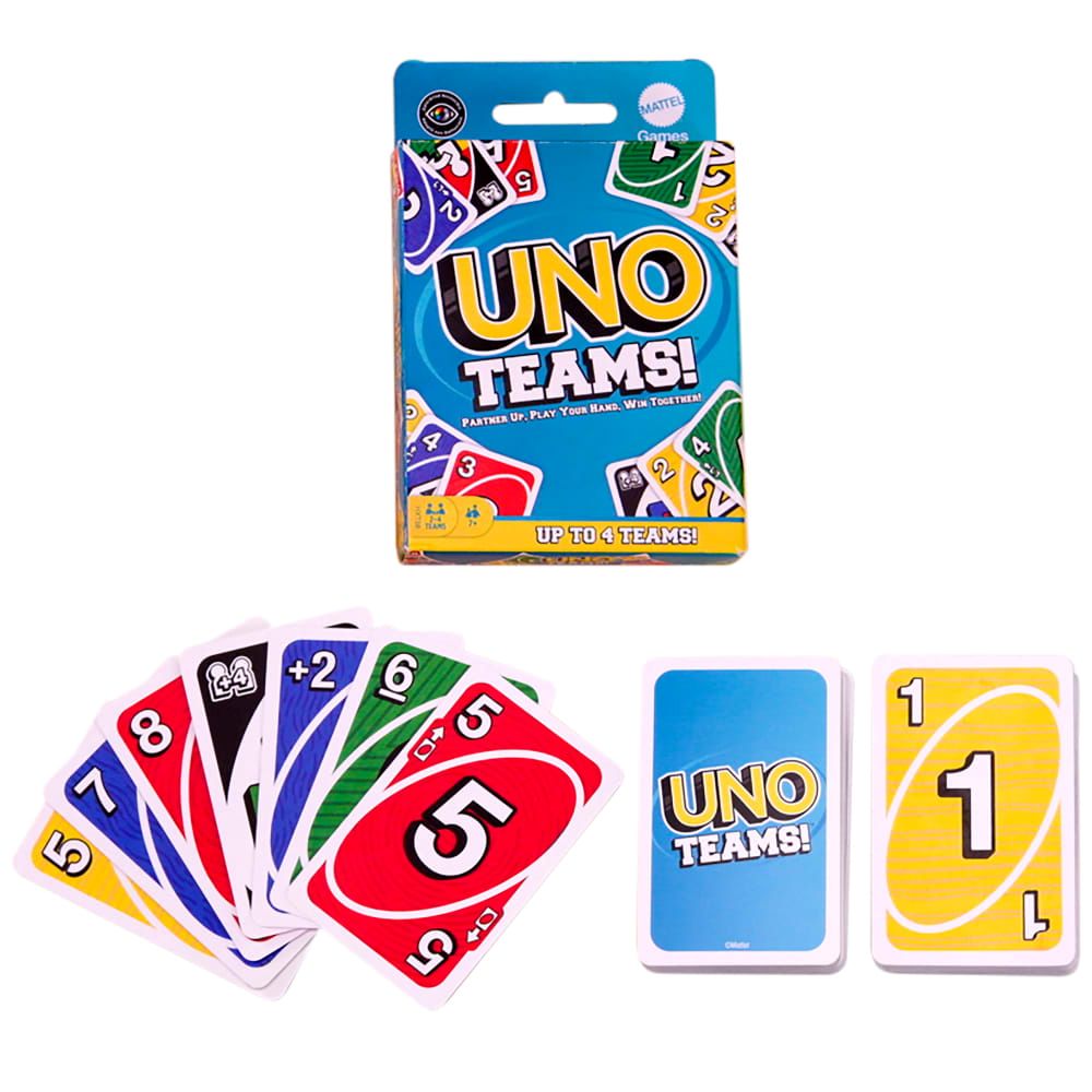 UNO Teams | Juego de cartas para noches familiares,