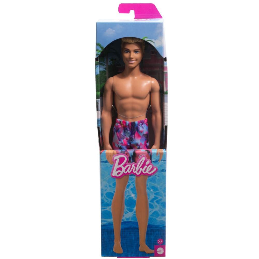 Barbie |  Muñeco Ken de Playa con Traje de Baño