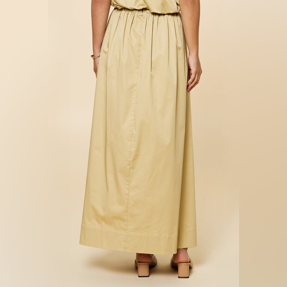 Falda Maxi Fruncida para Dama