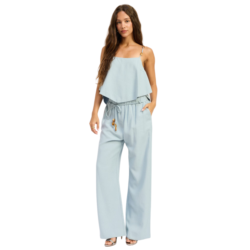 Top Camisola Tipo Pañuelo con Cuentas para Dama