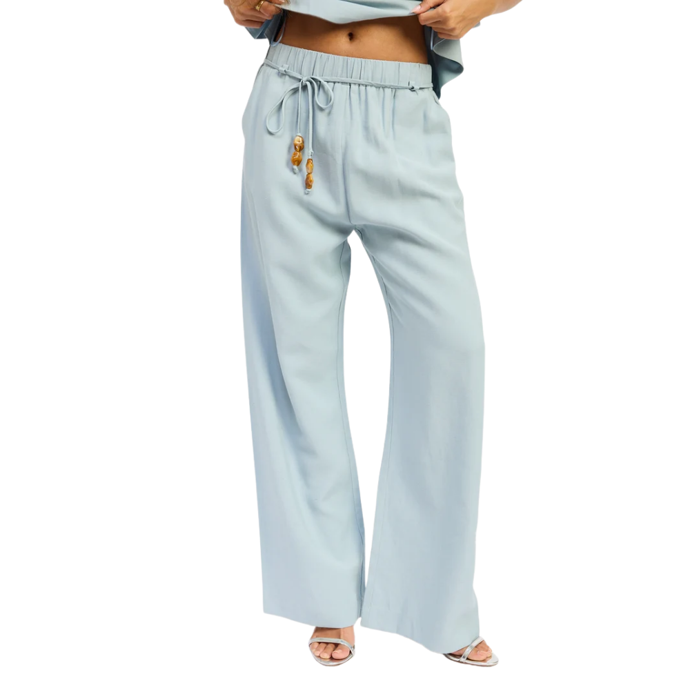 Pantalón Ancho con Cuentas para Dama