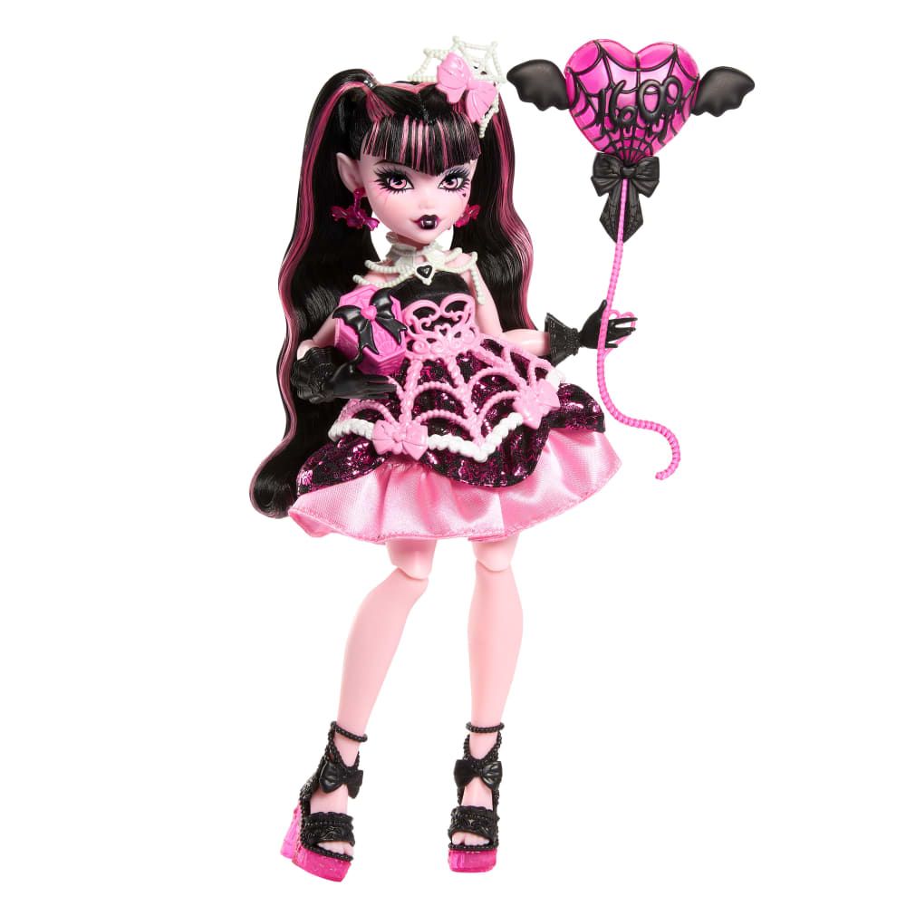 Monster High | Muñeca Cumpleaños Draculaura 1600 Sorpresa