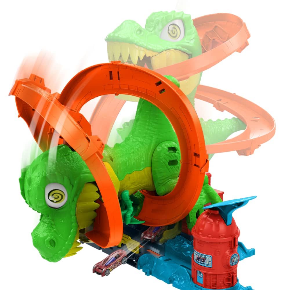 Hot Wheels | T-Rex vs Estación de Bomberos