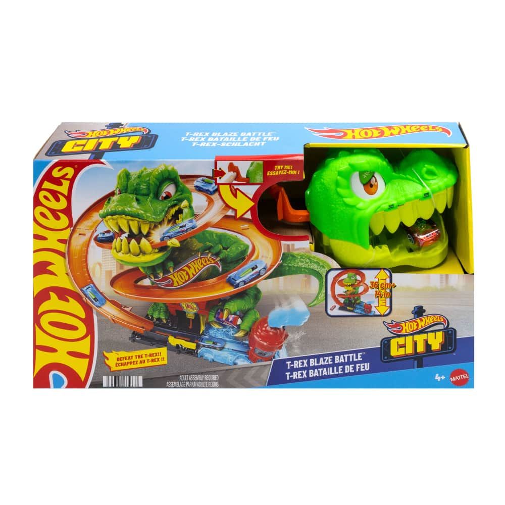 Hot Wheels | T-Rex vs Estación de Bomberos