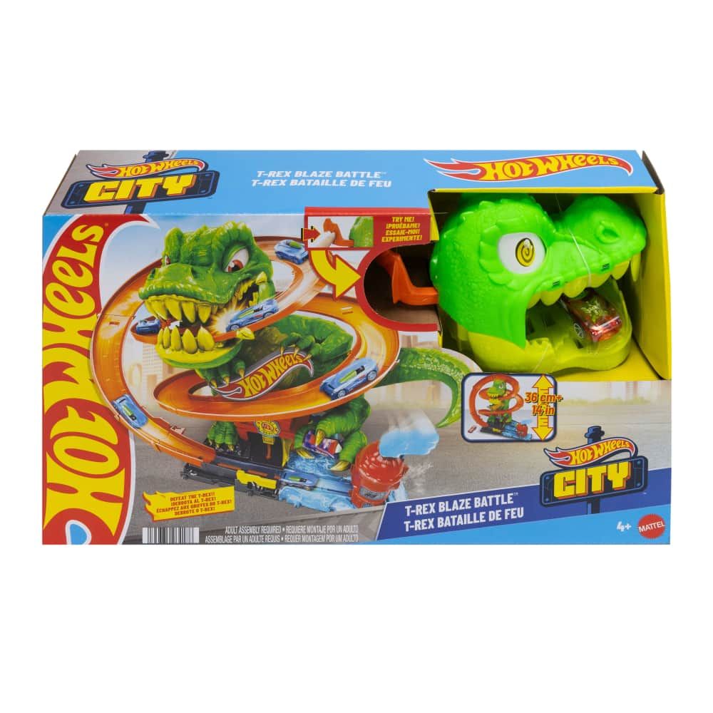 Hot Wheels | T-Rex vs Estación de Bomberos