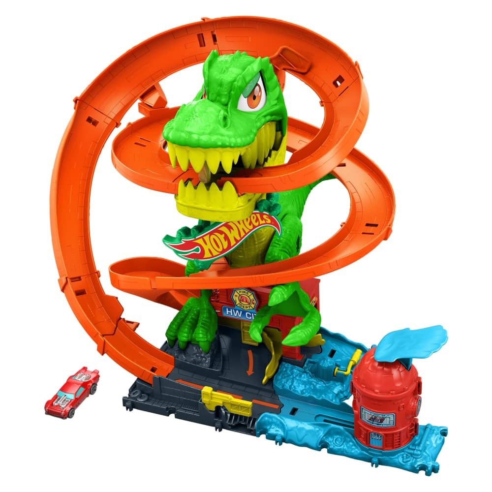 Hot Wheels | T-Rex vs Estación de Bomberos
